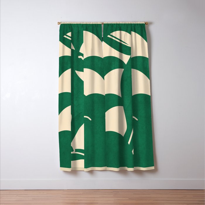 Minimalist Rabbit 2 Window Curtain Gallery Image 3