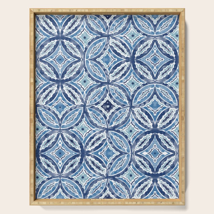 Moroccan Vibes Indigo C Serving Tray Gallery Image 1