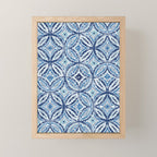 Moroccan Vibes Indigo C Mini Art Print Gallery Image 1