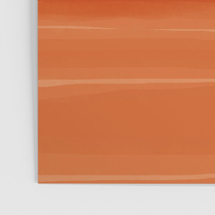 Watercolor Abstract 08 Burnt Orange Landscape Poster Gallery Image 3