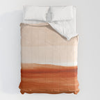 Watercolor Abstract 08 Burnt Orange Landscape Comforter Gallery Image 6