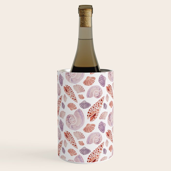 Watercolor Seashells Wine Chiller Gallery Image 1
