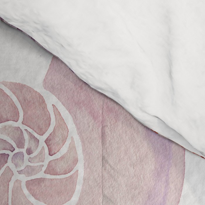 Watercolor Seashells Comforter Gallery Image 4