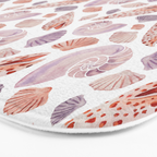 Watercolor Seashells Bath Mat Gallery Image 3