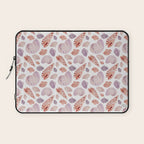 Watercolor Seashells Laptop Sleeve Gallery Image 1