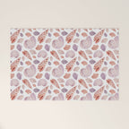 Watercolor Seashells Welcome Mat Gallery Image 1