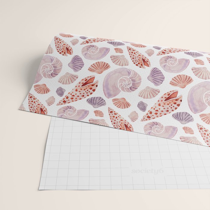 Watercolor Seashells Wrapping Paper Gallery Image 2
