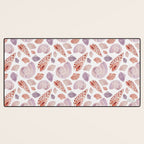 Watercolor Seashells Desk Mat Gallery Image 3