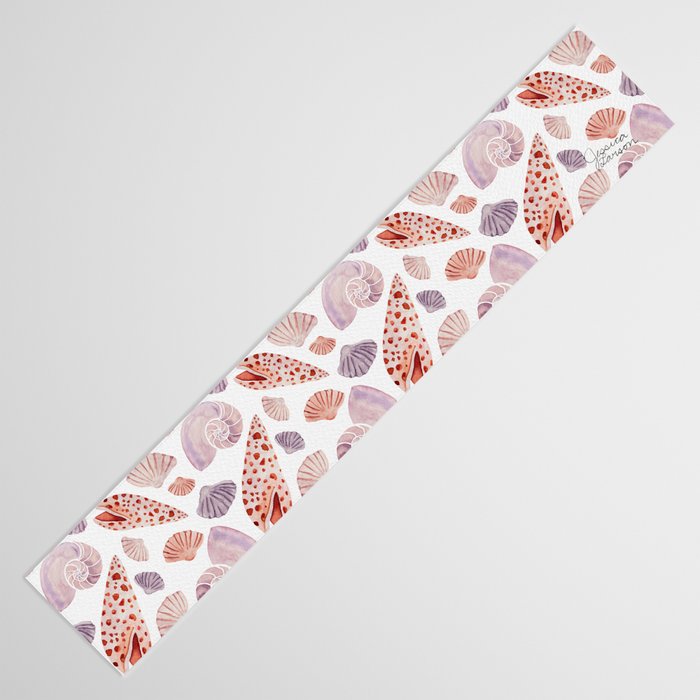 Watercolor Seashells Table Runner Gallery Image 3