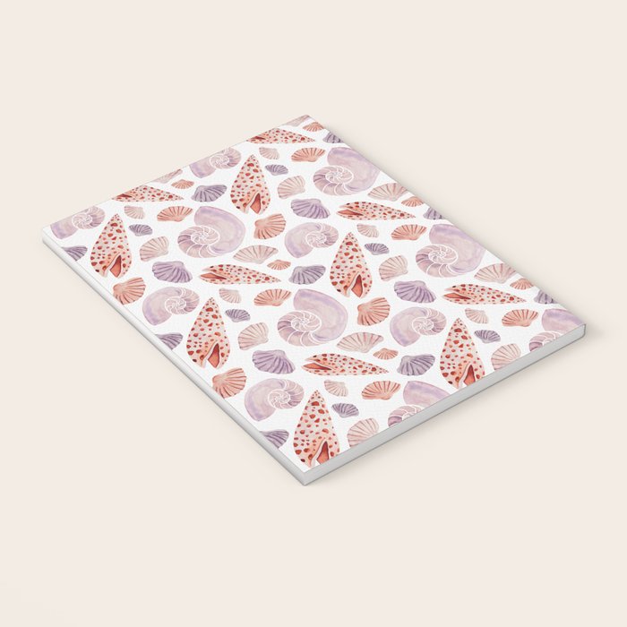 Watercolor Seashells Notebook Gallery Image 3