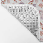 Watercolor Seashells Bath Mat Gallery Image 2