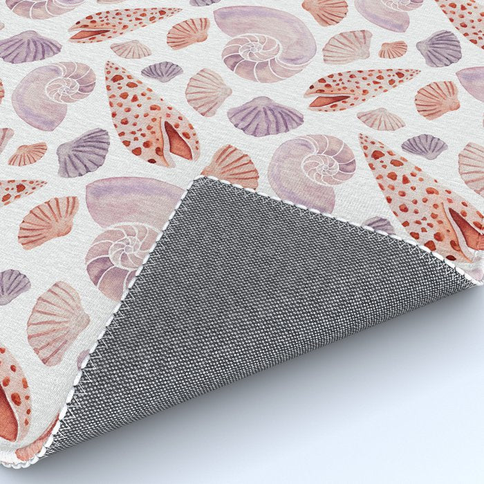 Watercolor Seashells Rug Gallery Image 4