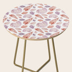Watercolor Seashells Side Table Gallery Image 2