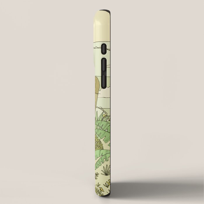 tiki gods send waves and peace swamis // retro surf art by surfy birdy iPhone Case Gallery Image 2