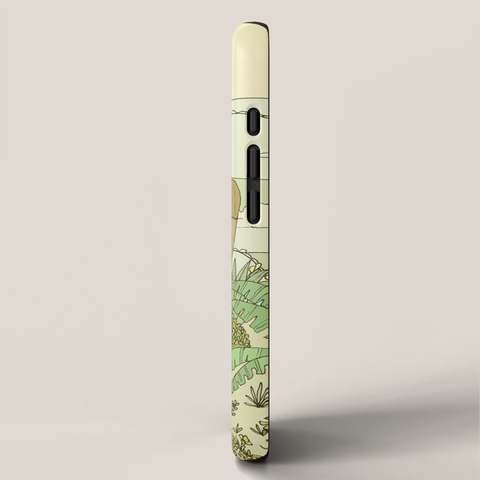 tiki gods send waves and peace swamis // retro surf art by surfy birdy iPhone Case Gallery Image 2