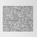 Circuit Board Throw Blanket Gallery Image 2