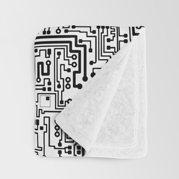 Circuit Board Throw Blanket Gallery Image 3