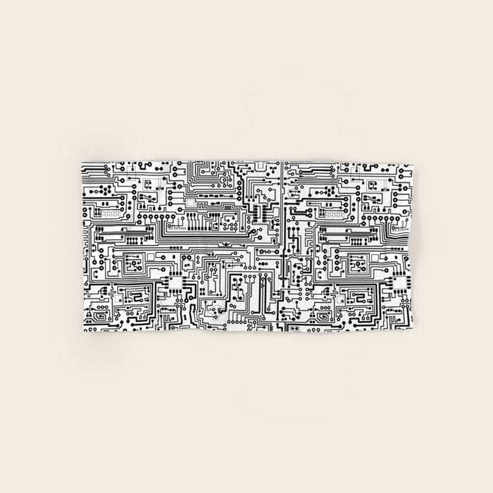 Circuit Board Bath Towel Gallery Image 1
