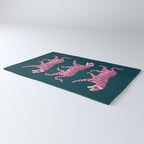 Fierce: Night Race Pink Tiger Edition Rug Gallery Image 3