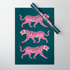 Fierce: Night Race Pink Tiger Edition Wrapping Paper Gallery Image 1
