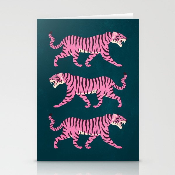 Fierce: Night Race Pink Tiger Edition Stationery Card Gallery Image 1