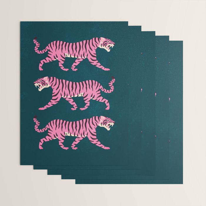 Fierce: Night Race Pink Tiger Edition Wrapping Paper Gallery Image 3