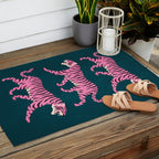 Fierce: Night Race Pink Tiger Edition Outdoor Rug Gallery Image 2