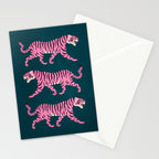 Fierce: Night Race Pink Tiger Edition Stationery Card Gallery Image 2