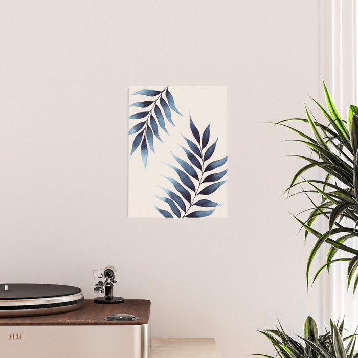 Blue Botanicals No. 6 Poster Gallery Image 2