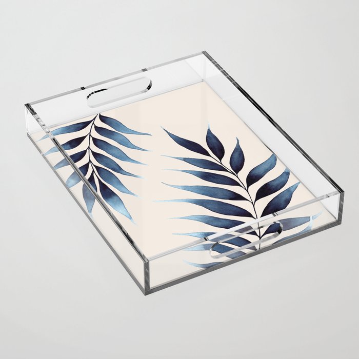 Blue Botanicals No. 6 Acrylic Tray Gallery Image 1