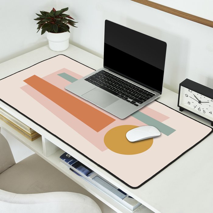 Geometric Abstract V Desk Mat Gallery Image 2
