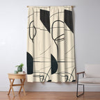 Abstract Line Art VIII Window Curtain Gallery Image 5