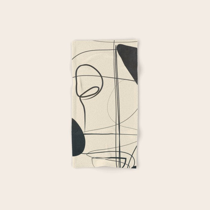 Abstract Line Art VIII Bath Towel Gallery Image 1