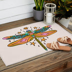 Pisces Dragonfly Outdoor Rug Gallery Image 2