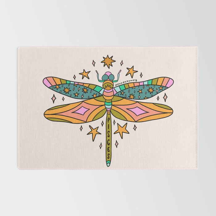 Pisces Dragonfly Rug Gallery Image 2