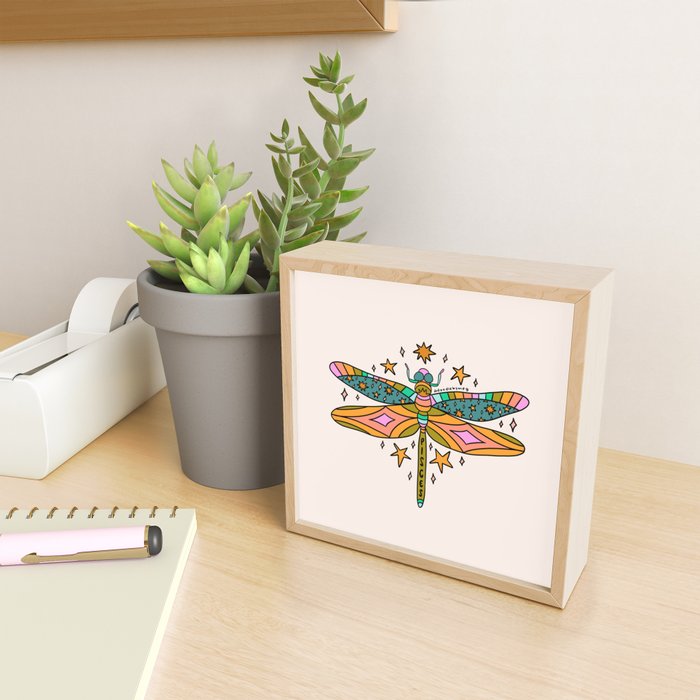 Pisces Dragonfly Mini Art Print Gallery Image 2