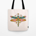 Pisces Dragonfly Tote Bag Gallery Image 1
