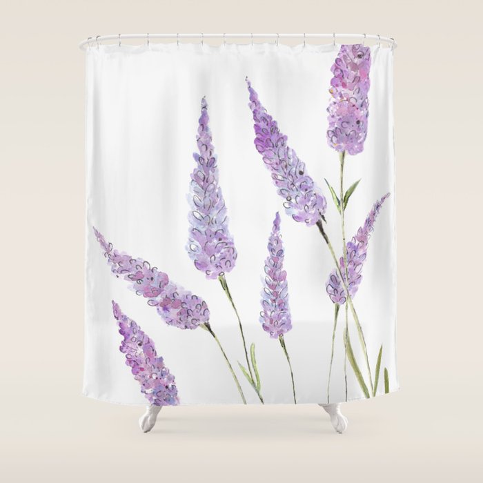 Lavander Shower Curtain Gallery Image 1