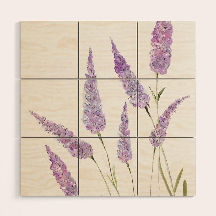 Lavander Wood Wall Art Gallery Image 1