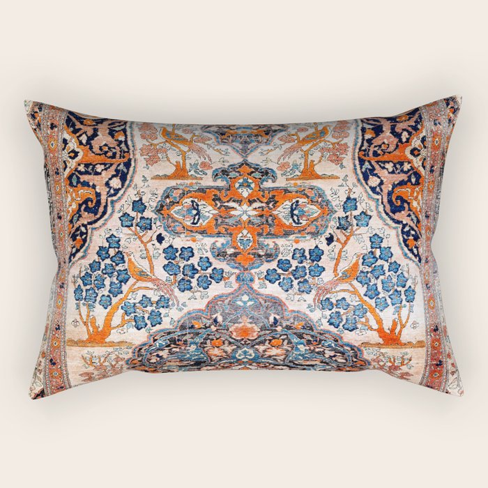 Tabriz Azerbaijan Northwest Persian Rug Print Rectangular Pillow Gallery Image 2