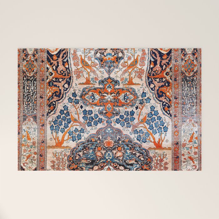 Tabriz Azerbaijan Northwest Persian Rug Print Welcome Mat Gallery Image 1