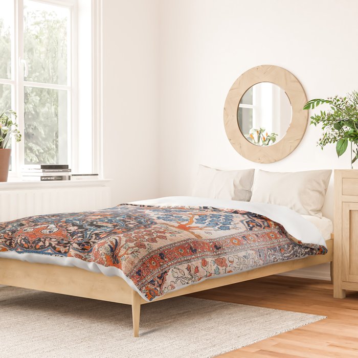 Tabriz Azerbaijan Northwest Persian Rug Print Duvet Cover Gallery Image 2