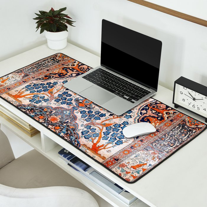 Tabriz Azerbaijan Northwest Persian Rug Print Desk Mat Gallery Image 2
