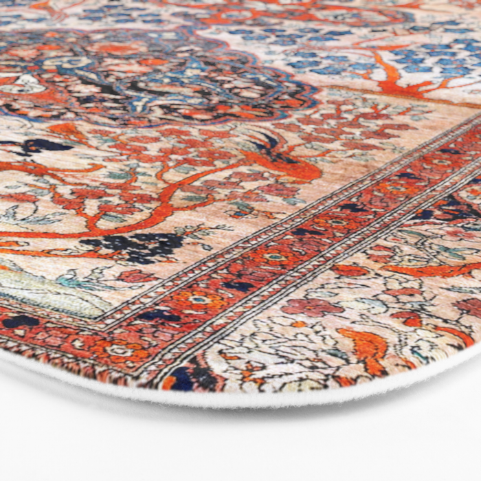 Tabriz Azerbaijan Northwest Persian Rug Print Bath Mat Gallery Image 3