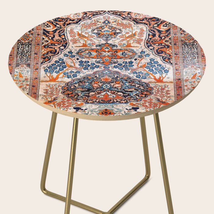 Tabriz Azerbaijan Northwest Persian Rug Print Side Table Gallery Image 2