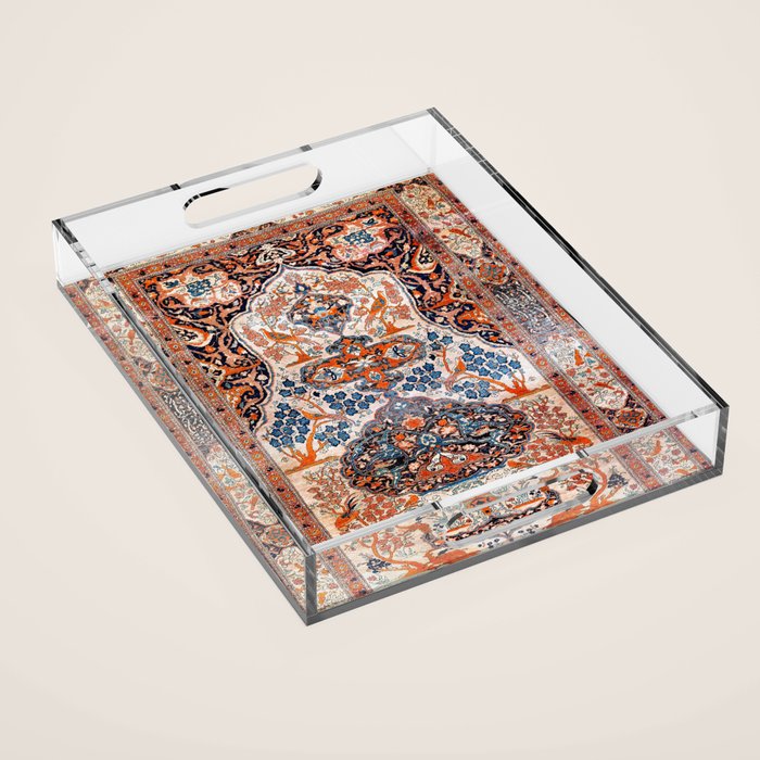 Tabriz Azerbaijan Northwest Persian Rug Print Acrylic Tray Gallery Image 1