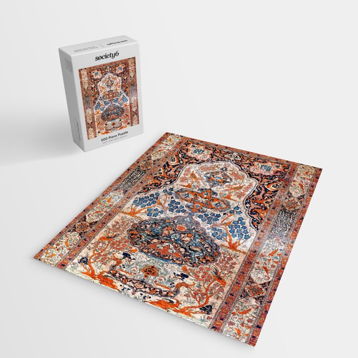 Tabriz Azerbaijan Northwest Persian Rug Print Jigsaw Puzzle Gallery Image 2