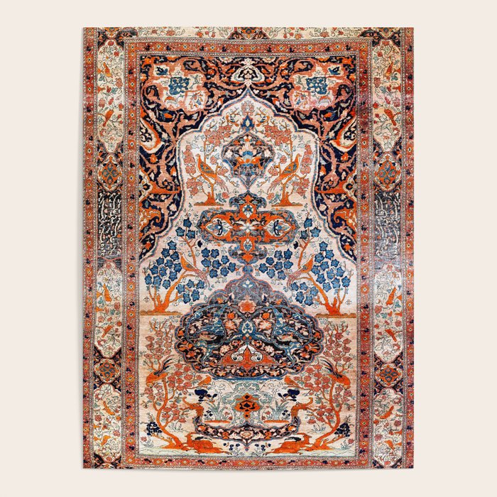 Tabriz Azerbaijan Northwest Persian Rug Print Poster Gallery Image 4