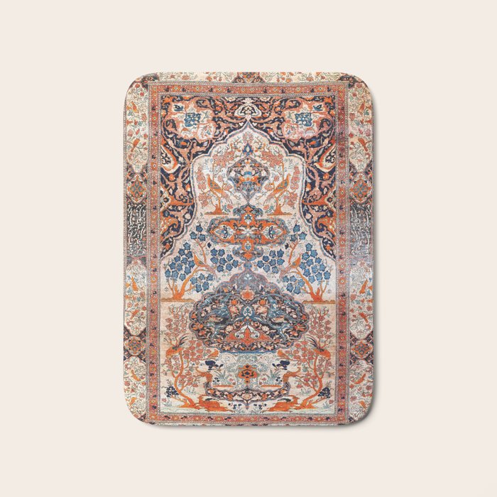 Tabriz Azerbaijan Northwest Persian Rug Print Bath Mat Gallery Image 1