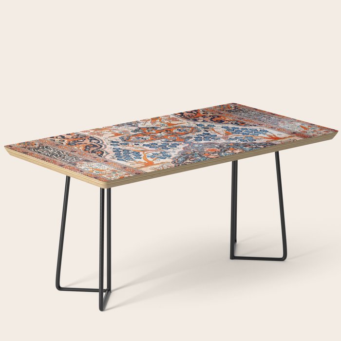 Tabriz Azerbaijan Northwest Persian Rug Print Coffee Table Gallery Image 1